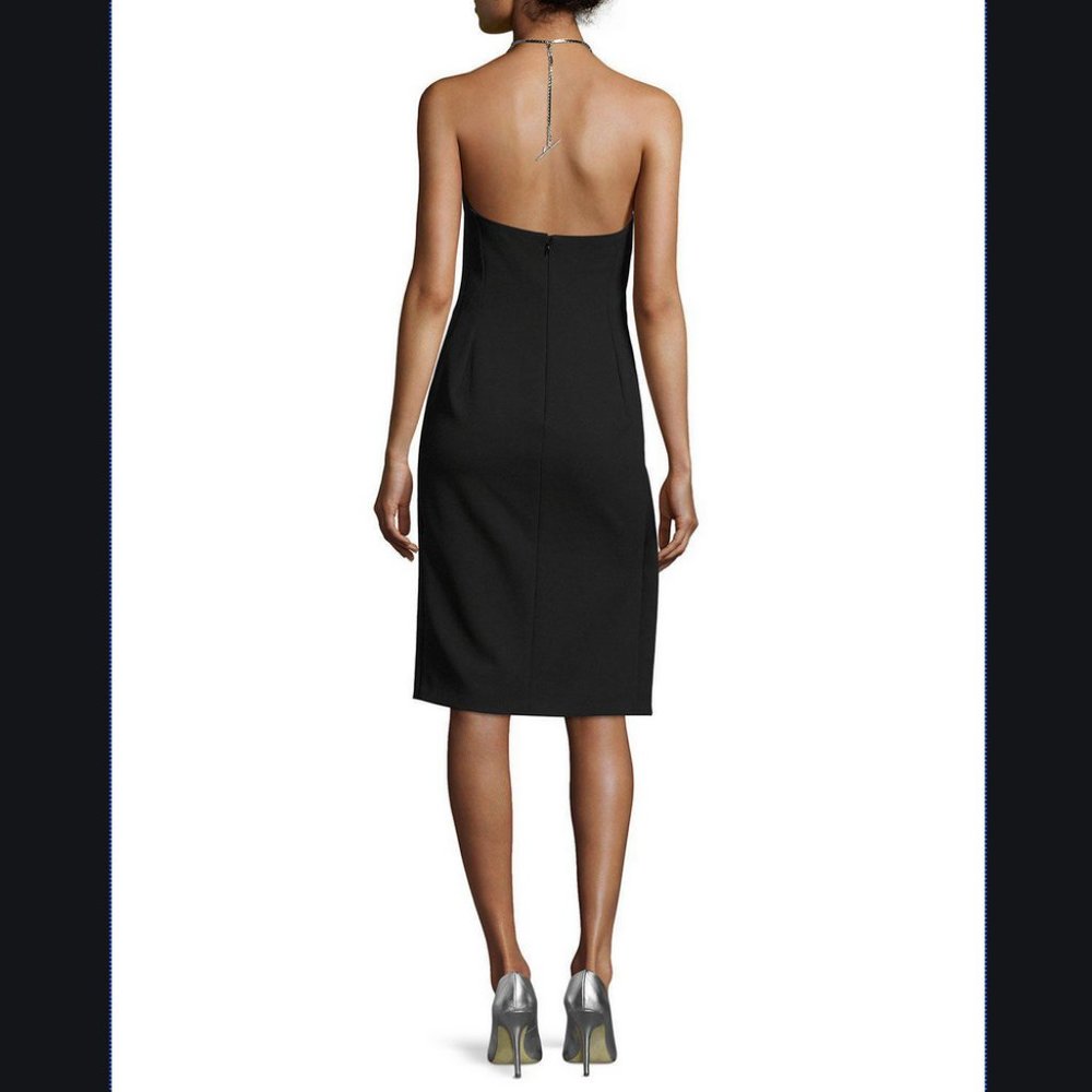 Auc Thierry Mugler Asymmetric Chain Halter Dress FR42 - Picture 5 of 15